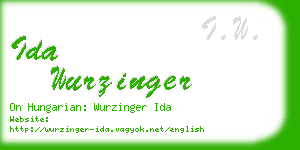 ida wurzinger business card